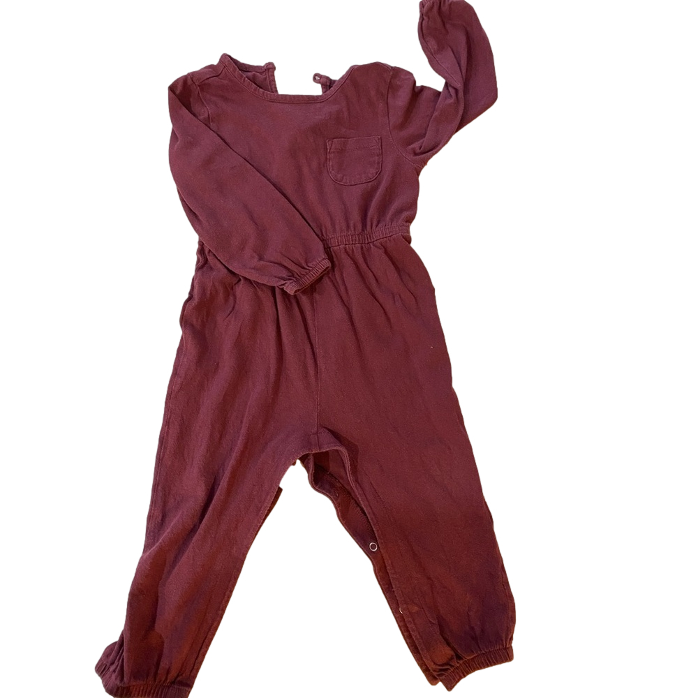 old navy 18-24 month Long-Sleeve Jersey One-Piece for Baby Color- raisin Arizona